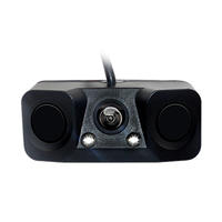Car Backup Camera with 2 Parking Sensors and LED night vision lights Rear Reversing Camera PZ451