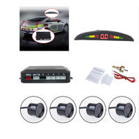 LED Parking Sensor System With 4 Car Reverse Sensors PZ302