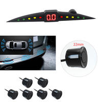 6 Sensors 22mm Car LED display Parking Sensor Kit Auto Reverse Backup Alarm front and rear parking sensor PZ301-6