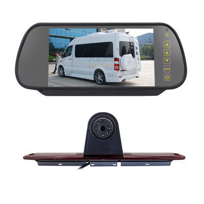 12V Night Vision 3rd Brake Light Reversing Camera Kit + 7 Inch Mirror Monitor For Mercedes Benz Sprinter VW Crafter 2007-2019 PZ461+PZ707