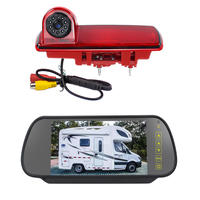 Car Rear View Mirror Monitor With 12V Reverse Camera System For 2014 Opel Vivaro / 2014 Renault Trafic Van Motorhome PZ463+PZ707