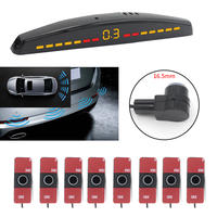 8 Pcs front rear side parking assist bibi buzzer alarm LED display 16.5MM size parking sensor system PZ309-8