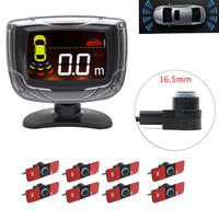wholesale lcd display front rear parking sensor 8 pcs 16.5mm size  front and rear parking sensor kit PZ312-8