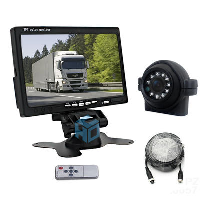 forklift truck camera 7 inch monitor with 170 degree side view mount rear view camera system back reversing camera for truck car PZ708+PZ501