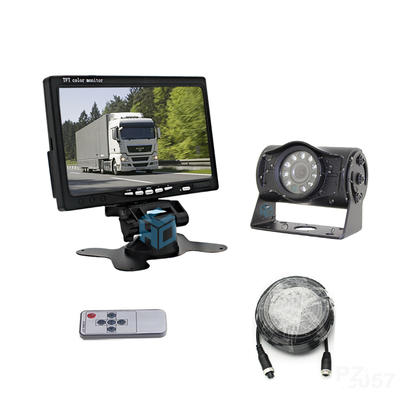 12V 24V 170 degree rear side view parking assist camera system + 7 inch stand alone bracket monitor PZ708+PZ503