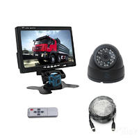 vehicle cctv security car front view rear view infrared night vision camera monitor truck 24 volt reverse camera system PZ708+PZ504