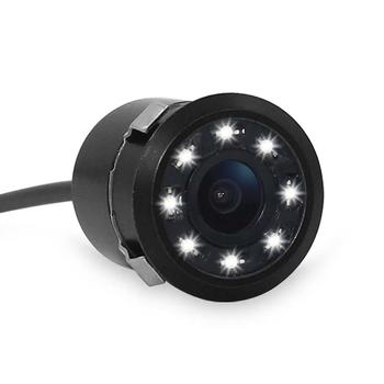 HD night vision 8 LED light camera 18.5mm reversing rear view car camera PZ404