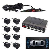 8 Sensors 22mm Car LED display Parking Sensor Kit Auto Reverse Backup Alarm front and rear parking sensor PZ301-8