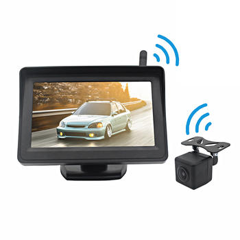 4.3 inch Display Wireless Rear View Camera System Car Wireless Reverse Camera System PZ612-W