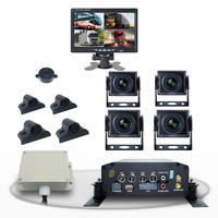 vehicle 4ch SD/HDD MDVR blackbox dvr 24v truck 4 camera surround 1080p AHD dvr black box recorder camera system PZ616-AHD