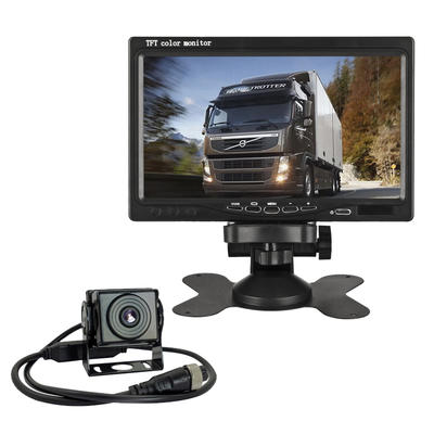 Truck School Bus Universal Car Vehicle 7 Inch Monitor With Top View 24 Volt Wide Voltage Ip67 Security Night Vision Reverse Camera Trailer System PZ612-AHD