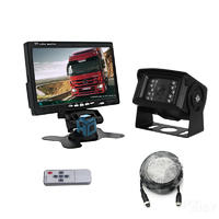 Wide work voltage side view reverse camera rear view monitor system for truck bus PZ708+PZ505