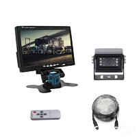 Waterproof ip67 cmos night vision car bus vehicle 7 inch monitor hd rear view camera system PZ708+PZ510