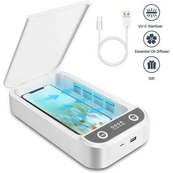 Ultraviolet smart cell phone case UV lamp light cleaner disinfection sterilizer mobile phone portable sanitizer box charger PZ211-A
